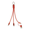 Kulcstartós USB töltőkábel – újrahasznosított (AP864127)