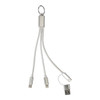 Kulcstartós USB töltőkábel – újrahasznosított (AP864127)