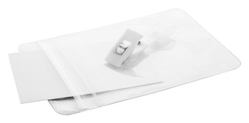 Solip Vízszintes Műanyag Kártyatartó Klipsszel