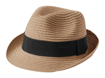 Stílusos Unisex Szalmakalap Dekoratív Szalaggal  
