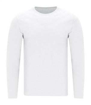 Kényelmes Fehér Hosszú Ujjú Pamut Póló - Plint