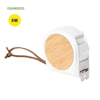 Hermy 5m Bambusz Mérőszalag Övcsipesszel