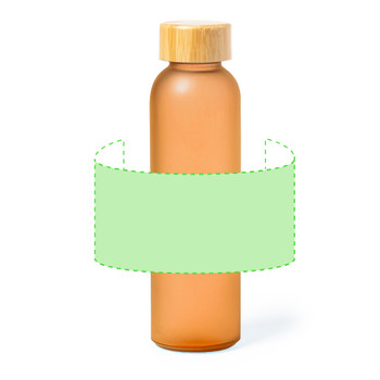 Vantex Szublimációs Ivópalack 500 ml Bambusz Kupakkal  