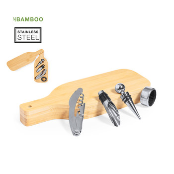 Darini Borkészlet – Bambusz Tokban 4 db