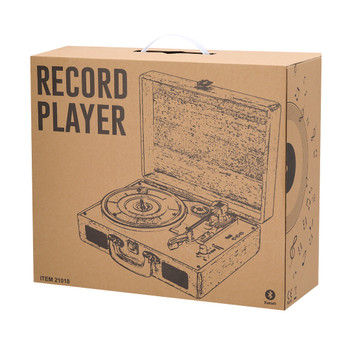 Vinilux Bluetooth Lemezjátszó Fa Tokban  