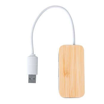 Zurk USB-C és USB 2.0 ÖKO Hub – Bambusz Design