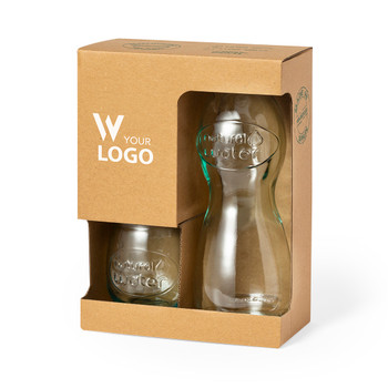 Régi Üvegből Készült Ivópalack Készlet 1L