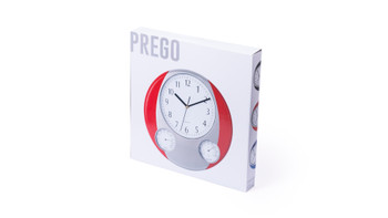 Prego falióra hőmérővel és páratartalom mérővel  