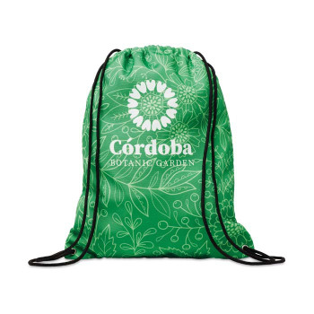 220 g vastag poliészter húzózsinóros táska, élénk színű dizájnokhoz