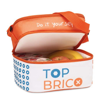 Kisméretu, 2 szintes, uzsonnás- és hutotáska az Ön 4 szín kolor dizájnja szerint.