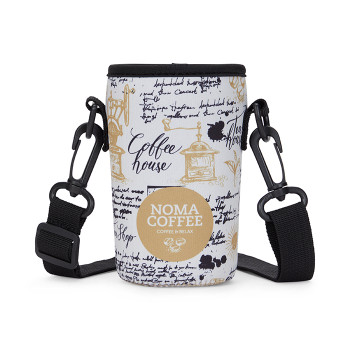 Szublimált neoprén pohártartó tok.