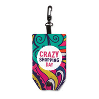 Összehajtható rPET táska tokkal. Dupla rétegu fülek.