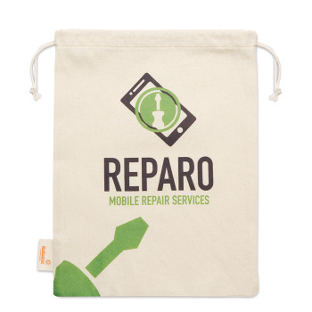 3 darab, egy oldalon hálós pamut bevásárlótáskából álló szett. Élelmiszerrel érintkezésre alkalmas tanúsítvánnyal.