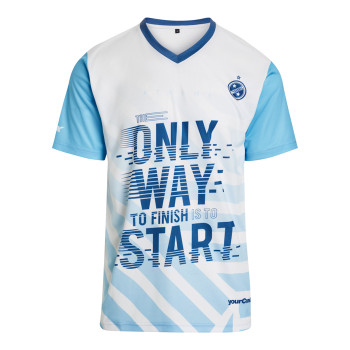 V-nyakú, interlock poliészter 130 g/m2