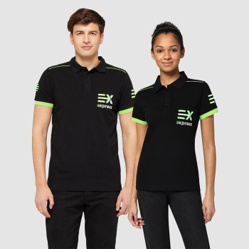 Pamut pólóing kontrasztos csíkkal 190 g/m²