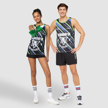 Hálós poliészter tank top 145g