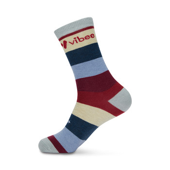 Egyedi dizájn szerinti merinó gyapjú jacquard crew zokni.