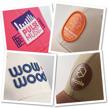 6 paneles, fésült nehéz pamut sapka szendvics ellenzővel