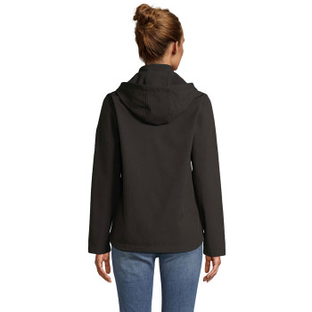 RACE HOODED WOMEN női kapucnis softshell kabát