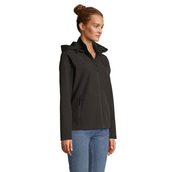 RACE HOODED WOMEN női kapucnis softshell kabát