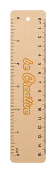 Egyedi kraft papír vonalzó 15 cm (AP716841)