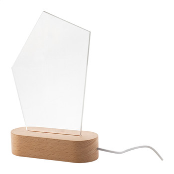 Woodify LED-es trófea, ötszög (AP716909)