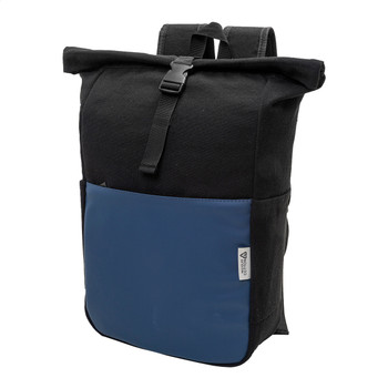 Újrahasznosított vászon rolltop hátizsák (AP800132)
