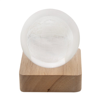 Üveg fénygömb fa LED talppal – AP800259