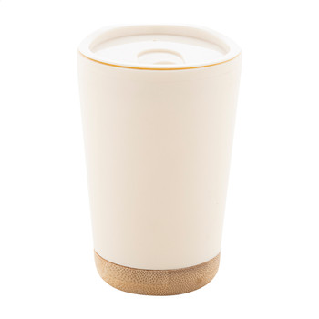 Thermo pohár 260 ml – dupla falú, bambusz talp
