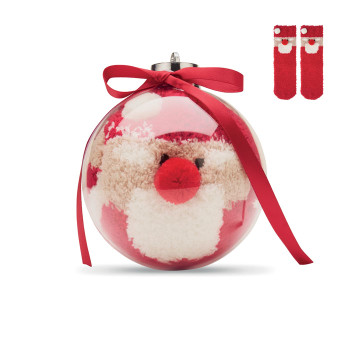 SNUG M Mikulás zokni gömbdíszben (CX1585)