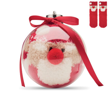 SNUG L Mikulás zokni gömbdíszben (CX1586)