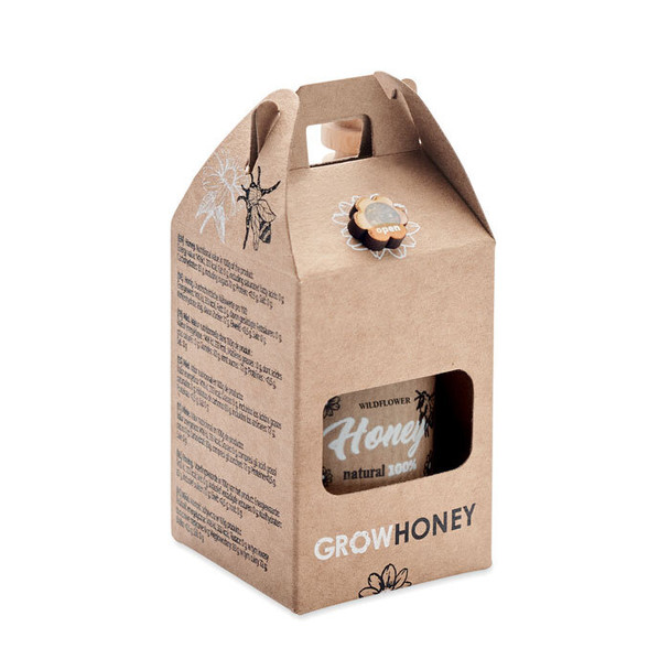 Vadvirágméz Ajándékcsomag Méhlegelő Virágmaggal  