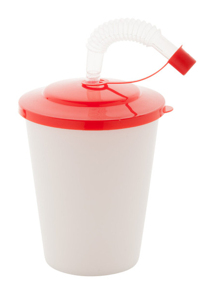 Chico Pohár Fedéllel és Szívószállal - 400 ml