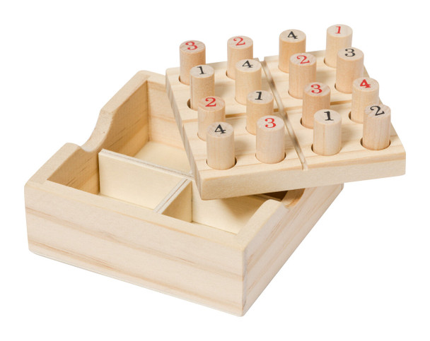 Crested Fa Sudoku Ügyességi Játék - 16 Bábuval  