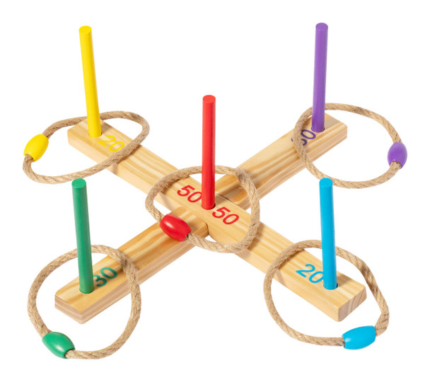 Madis Gyűrűdobós Játék Fából – Összeszerelhető Szórakozás