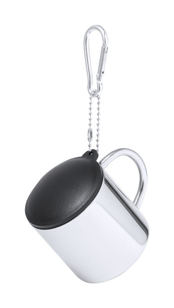 Duplafalú Acél Termo Bögre Karabinerrel – 145 ml<br>