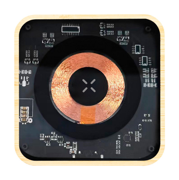 Átlátszó Vezeték Nélküli Töltő Bambuszból - 15W