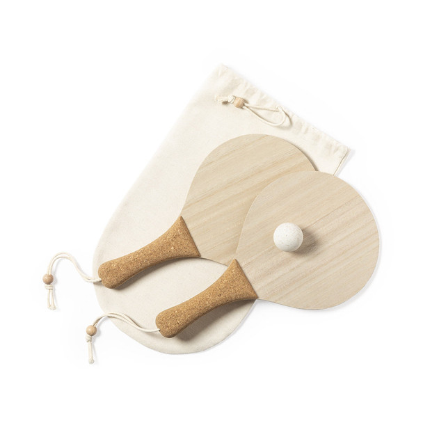 Bubbak Beach Racket - Természetes Strandrobot Szett  