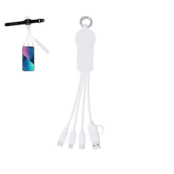 Krizia 5 az 1-ben Töltőkábel Micro USB, Type C és Lightning