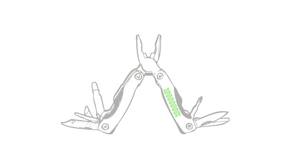 Blauden 12-funkciós Multi-Tool - Tartós Poliészter Tokban  