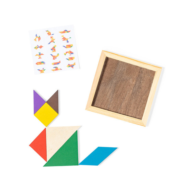 Fa Tangram Puzzle 7 Darabos Szett - Kreatív Fejlesztés