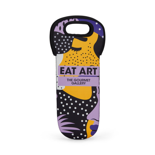 Szublimált neoprén palacktartó tok.