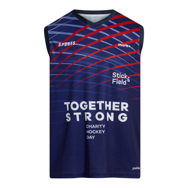 Gyeplabda hálós V-nyakú trikó 145 g/m²