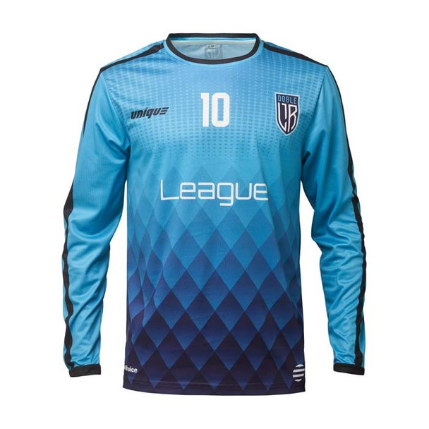 Kerek nyakú, hosszú ujjú sport mez