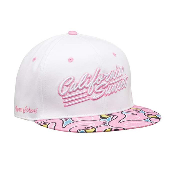 Pamut twill, 6 paneles sapka 4C+ lapos ellenzővel.