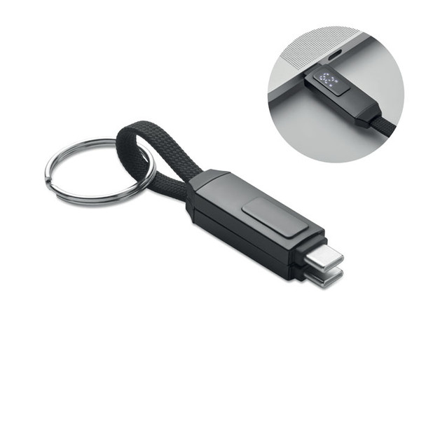 KEYSTO 60W C-C töltőkábel kulcstartó (MO2682)