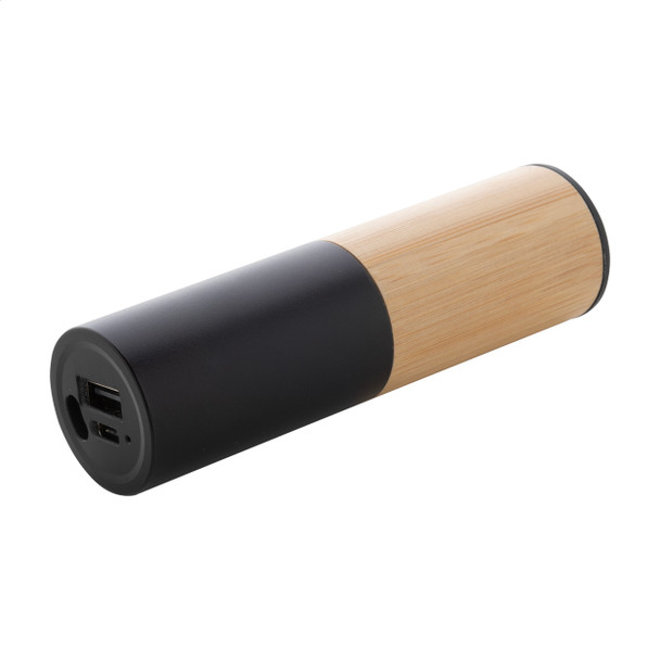 Power bank 2600 mAh – alumínium & bambusz (AP864078)