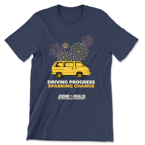 Sparking Change (Unisex Navy Tee)