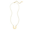 Gold-Tone Spiked Half-Circle Necklace – Stainless Steel – main view