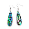 Abalone Shell Teardrop Hook Earrings – 40 mm – main view